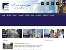 Tablet Screenshot of capitalareapreservation.com